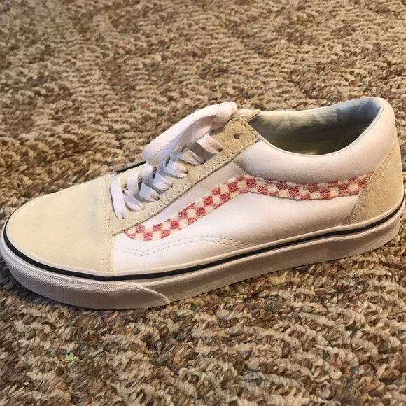 Vans Sidestripe V Old Skool White Shoes - Picture 5 of 6
